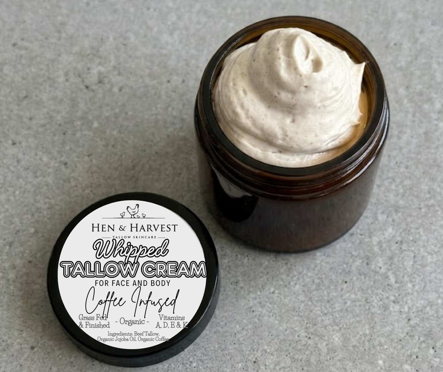 Coffee Infused Whipped Tallow Cream